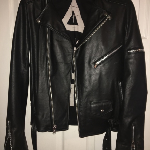 COPY - UNIF Vegan Leather motorcycle jacket with spikes - Picture 4 of 4